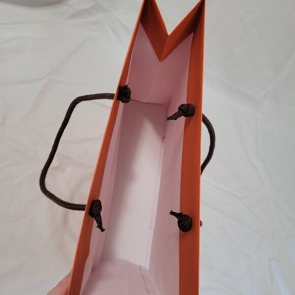 Hermes Gift Bag Logo Storage Decorative Crafting 11.5 x 11.5 x 4.75 in - Picture 7 of 14